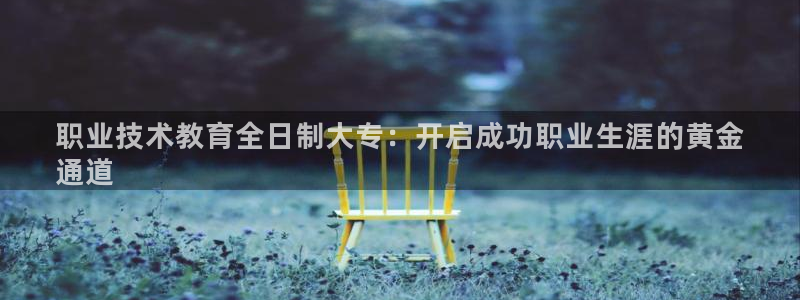 j9老哥数字货币交流必备社区|职业技术教育全日制大专：开启成功职业生涯的黄金
通道